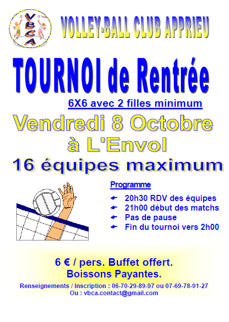 tournoi Apprieu octobre 2021